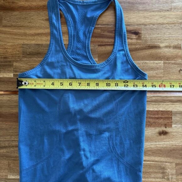 Lululemon Tank Top Swiftly Tech Racerback Women’s Size 6 Blue Sporty Gym Workout - Picture 9 of 9